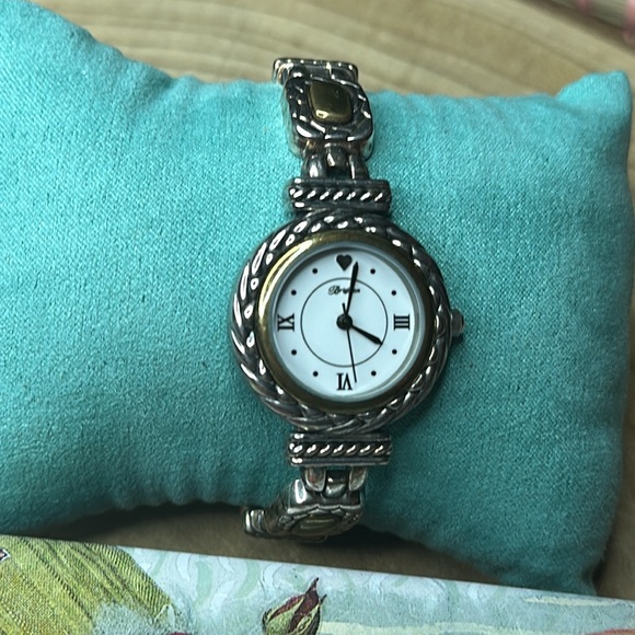 Brighton Nantucket Silver & Gold Watch AS IS - Picture 2 of 11